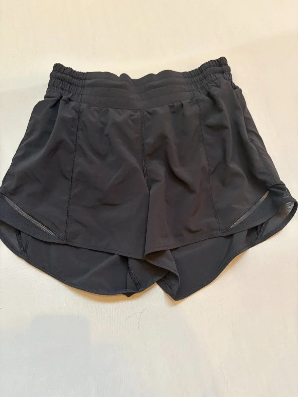 lululemon black athletic shorts, size 6